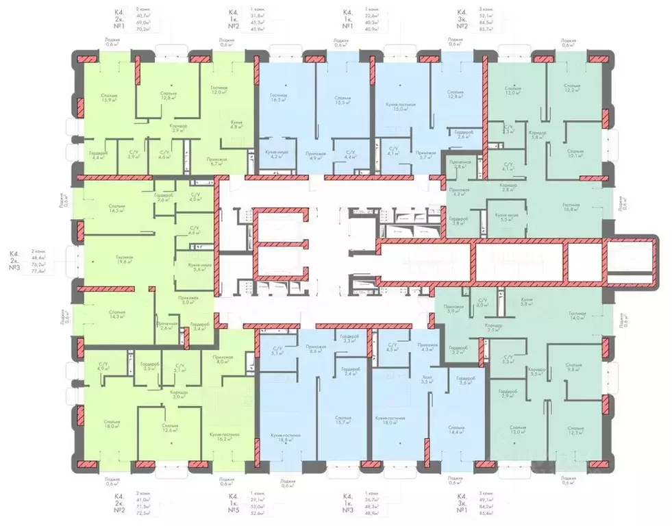 2-к кв. Северная Осетия, Владикавказ Первомайская ул. (77.4 м) - Фото 2