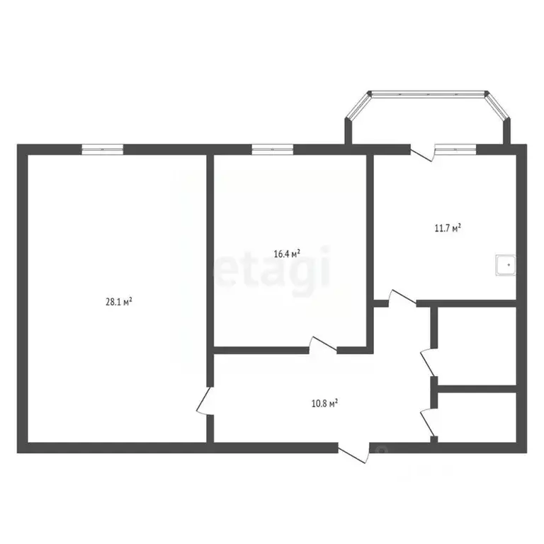2-к кв. Амурская область, Благовещенск ул. Ленина, 115 (73.5 м) - Фото 1