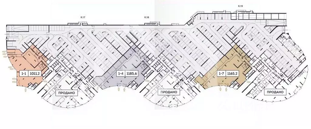 Помещение свободного назначения в Москва Фестивальная ул., 29 (1186 м) - Фото 2
