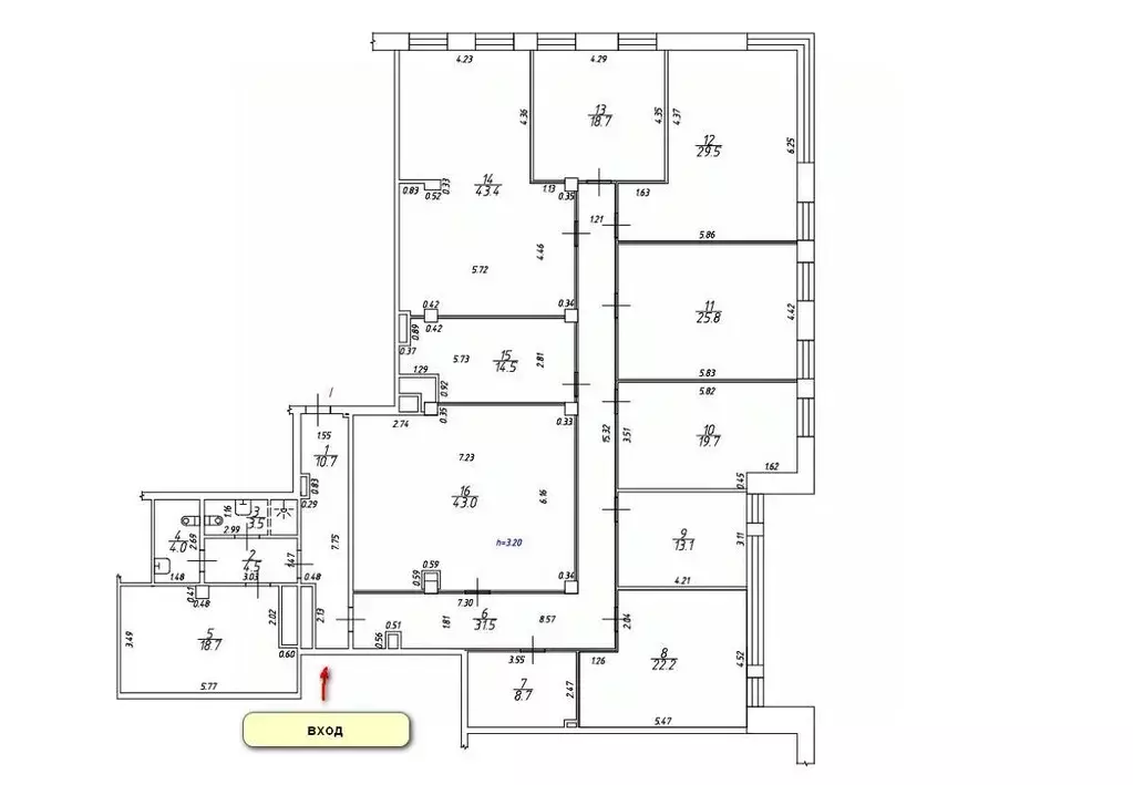 Офис в Москва Дмитровский пер., 7 (291 м) - Фото 2