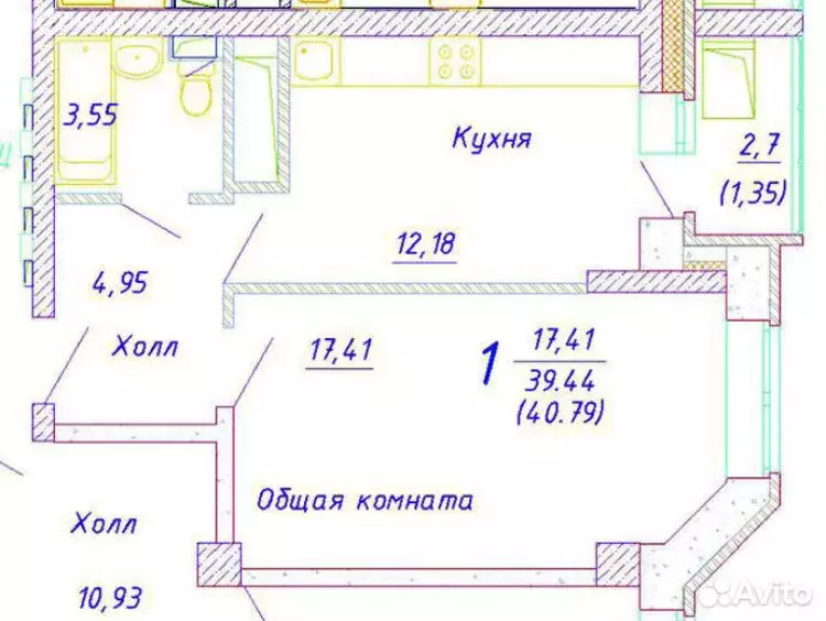1-комнатная квартира: Серпухов, улица Ворошилова, 143Бк3 (41 м) - Фото 1