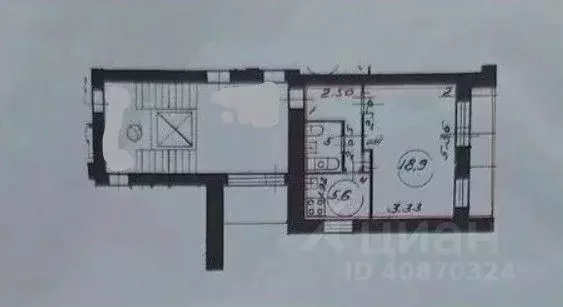 1-к кв. Санкт-Петербург ул. Шелгунова, 43 (33.1 м) - Фото 2