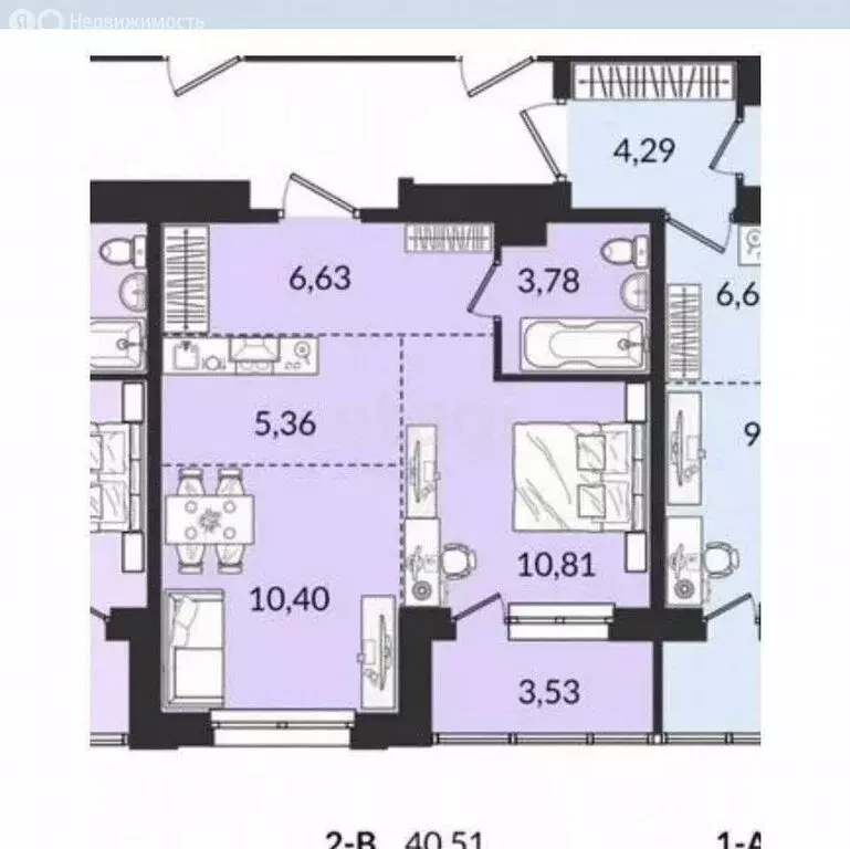 1-комнатная квартира: Иркутск, улица Ивана Кочубея, 2/4 (40.5 м) - Фото 1