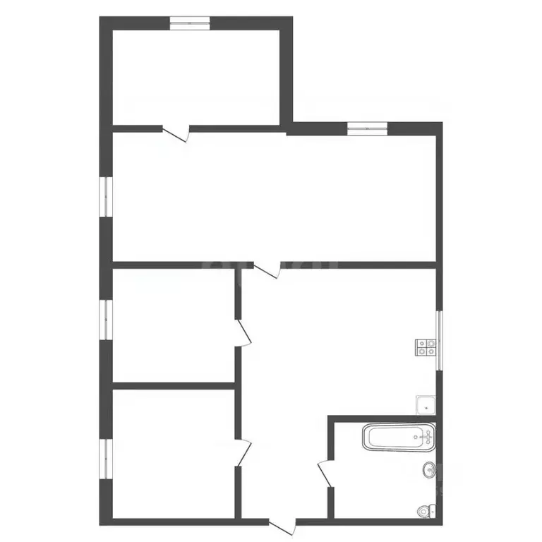 Дом в Тульская область, Тула Рудная ул., 8 (54 м) - Фото 2