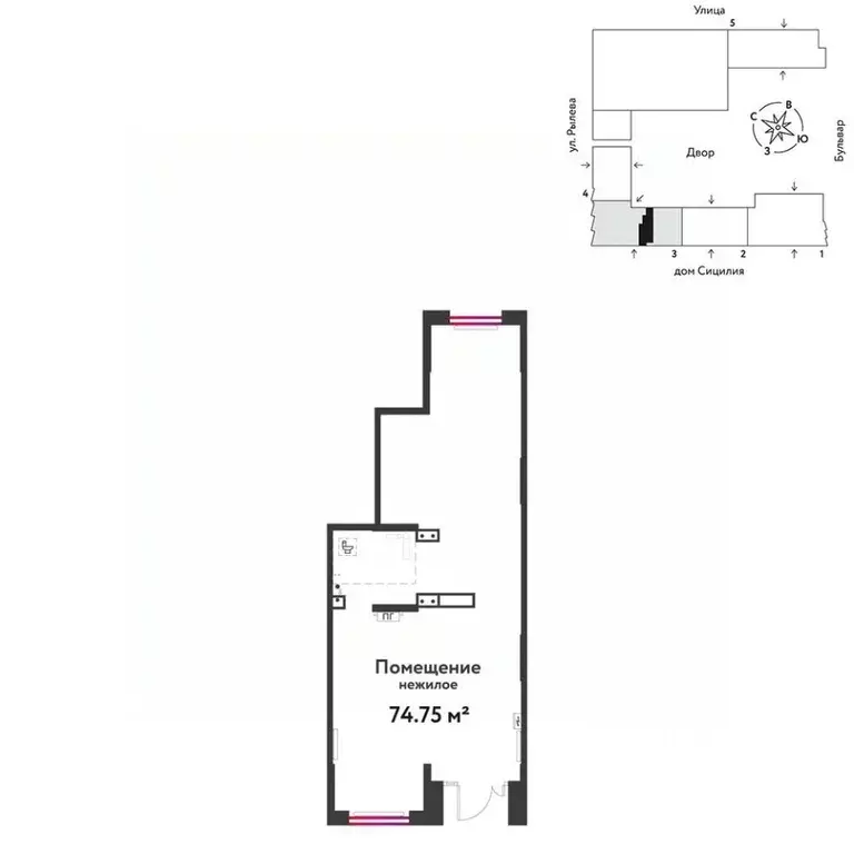 Торговая площадь в Тюменская область, Тюмень ДОК мкр, ул. Ярославская, ... - Фото 1