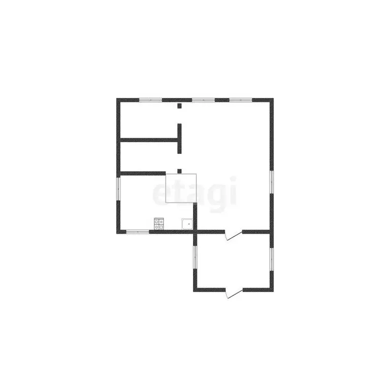 Дом в село Саклово, Дорожная улица (50 м) - Фото 1