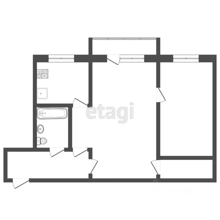 2-к кв. Мордовия, Саранск ул. Веселовского, 30 (41.5 м) - Фото 1