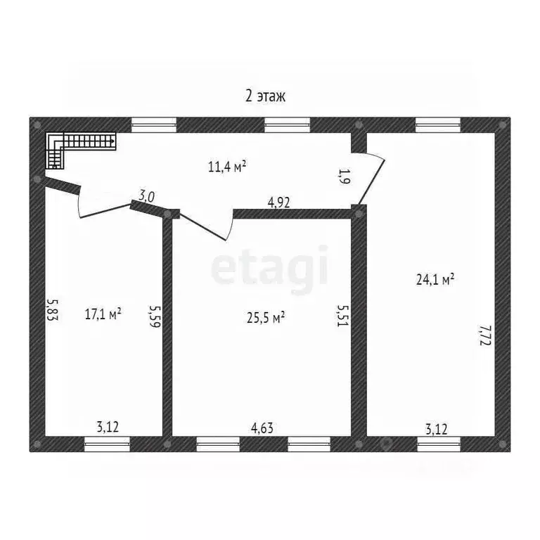 Дом в Башкортостан, Уфимский район, д. Юматово ул. Радужная, 7 (161 м) - Фото 2