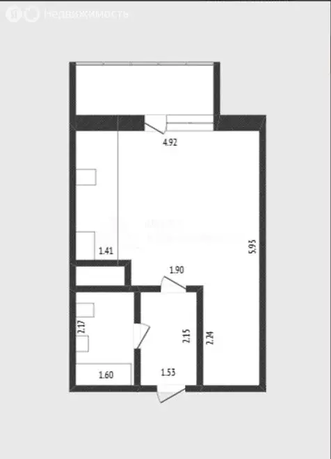 Квартира-студия: Тюмень, улица Беляева, 33к1 (27.8 м) - Фото 1