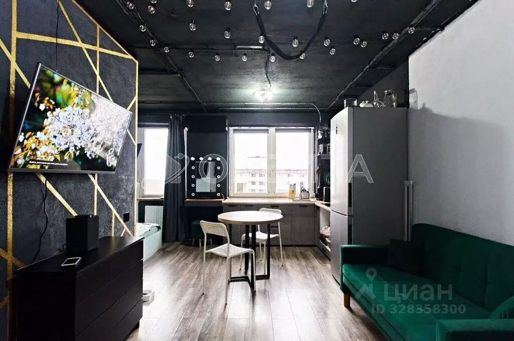 Студия Тюменская область, Тюмень ул. Вадима Бованенко, 3 (30.0 м) - Фото 2