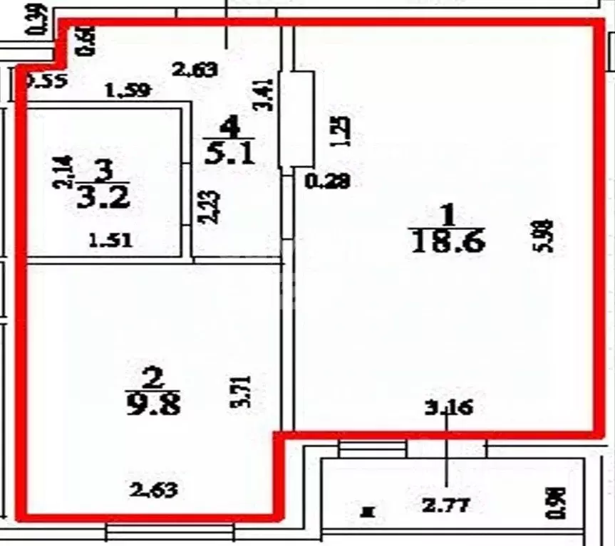 1-к кв. Ульяновская область, Ульяновск просп. Врача Сурова, 26 (36.7 ... - Фото 2