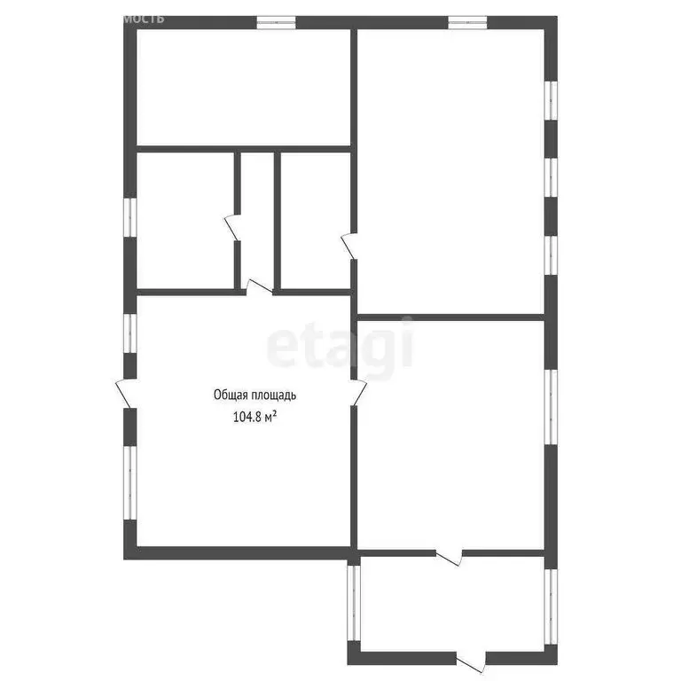 Дом в Брянск, Ковшовский переулок (104.8 м) - Фото 1