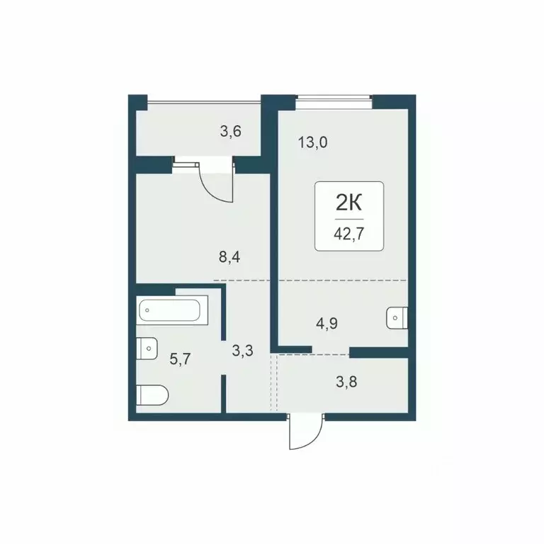 2-к кв. Новосибирская область, Новосибирск Цветной бульвар жилой ... - Фото 1