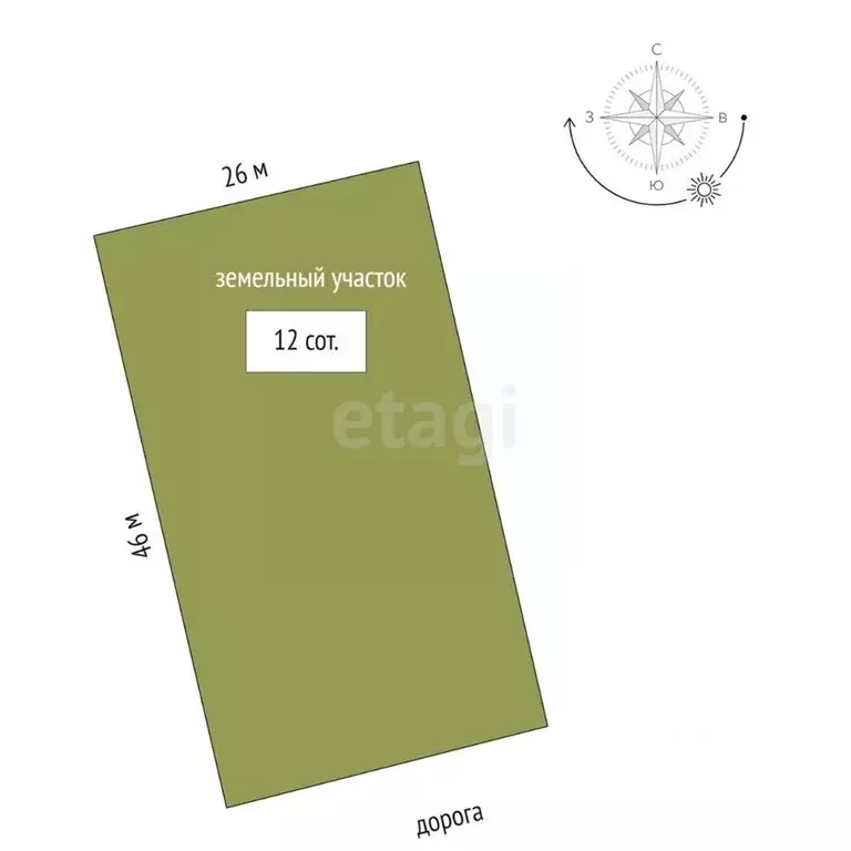 Участок в Мордовия, Лямбирский район, с. Берсеневка  (12.0 сот.) - Фото 1