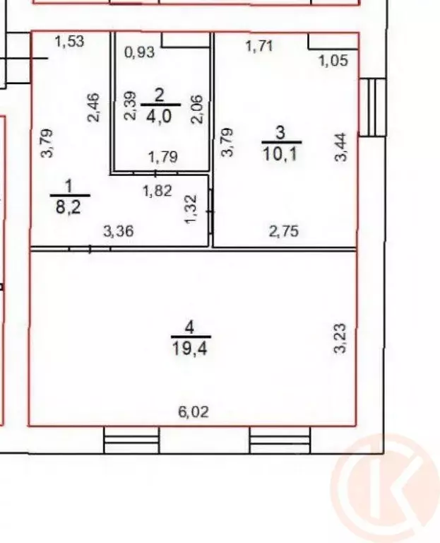1-к кв. Крым, Евпатория просп. Победы, 34 (41.7 м) - Фото 2
