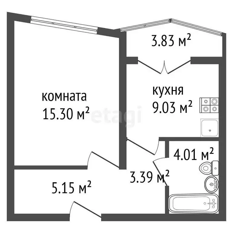 1-комнатная квартира: Воронеж, Острогожская улица, 170/10 (36.9 м) - Фото 1