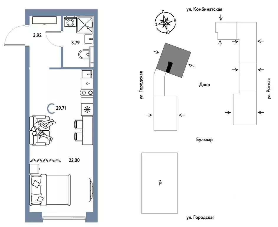 Студия Свердловская область, Екатеринбург муниципальное образование, ... - Фото 1