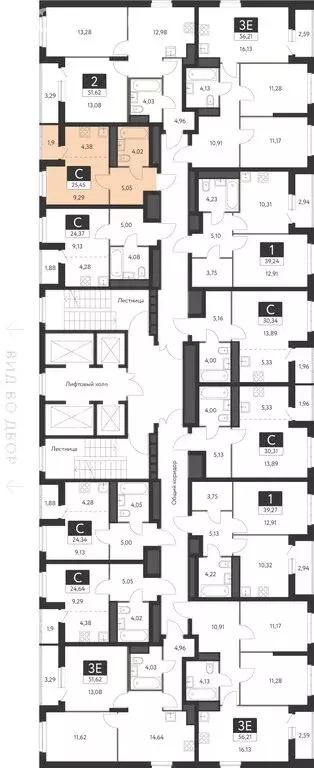 Квартира-студия: Екатеринбург, ЖК Спутник-1 (23.69 м) - Фото 2