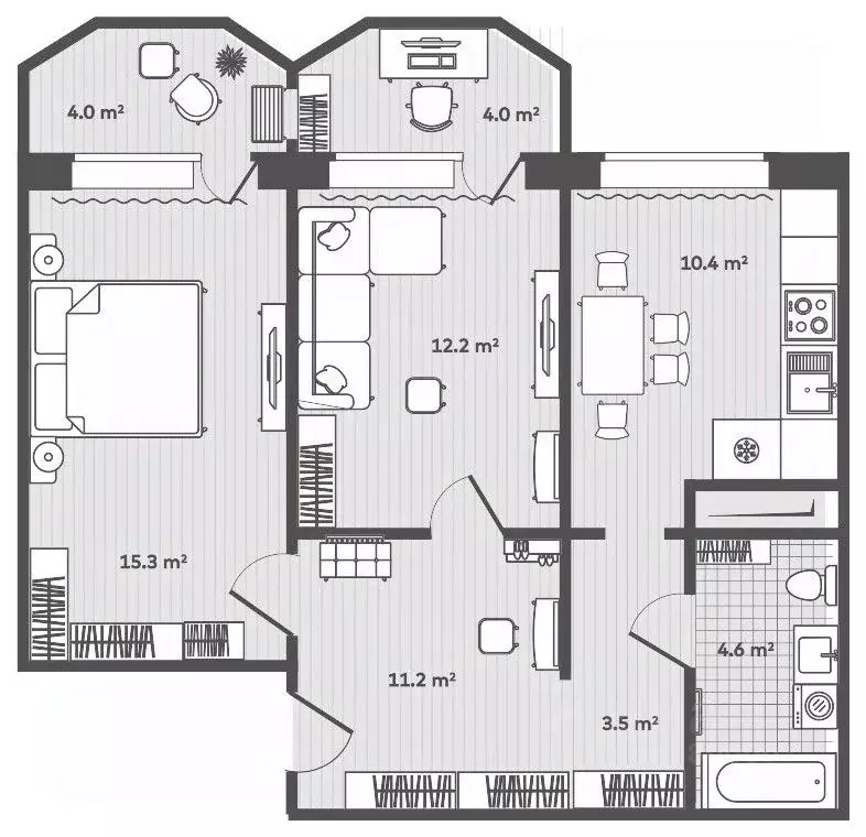 2-к кв. Приморский край, Надеждинский район, пос. Тавричанка  (57.7 м) - Фото 1