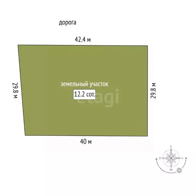 Участок в Марий Эл, Медведевский район, Руэмское с/пос, д. Крутой ... - Фото 1