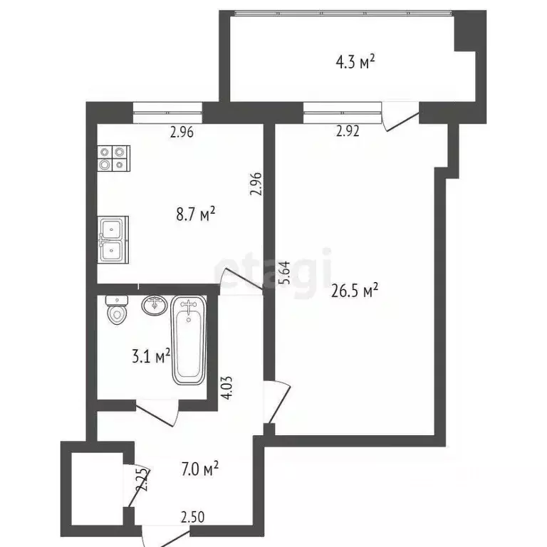 1-к кв. Крым, Евпатория ул. 9 Мая, 94 (36.1 м) - Фото 0