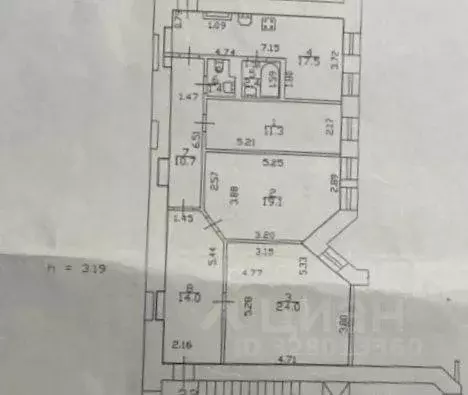 Квартира, 3 комнаты, 100.4 м - Фото 2