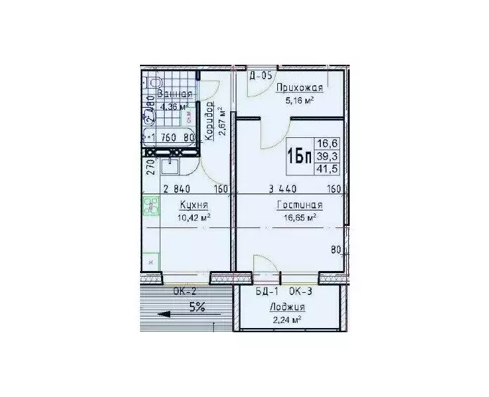 1-комнатная квартира: Тольятти, Калмыцкая улица, 31А (39.3 м) - Фото 1