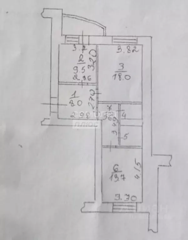 2-к кв. Воронежская область, Воронеж ул. Старых Большевиков, 2 (60.1 ... - Фото 1