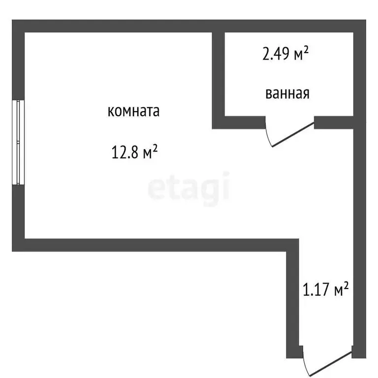 Квартира-студия: Воронеж, улица Ворошилова, 11 (16.6 м) - Фото 1