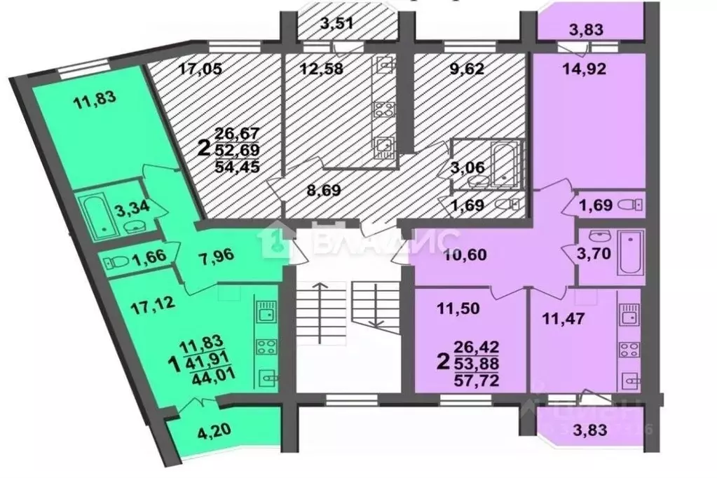 2-к кв. Владимирская область, Ковров ул. 9 Мая, 8 (54.5 м) - Фото 0