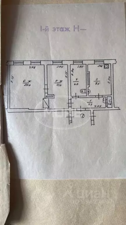 2-к кв. Калининградская область, Гвардейск Калининградская ул. (55.0 ... - Фото 2