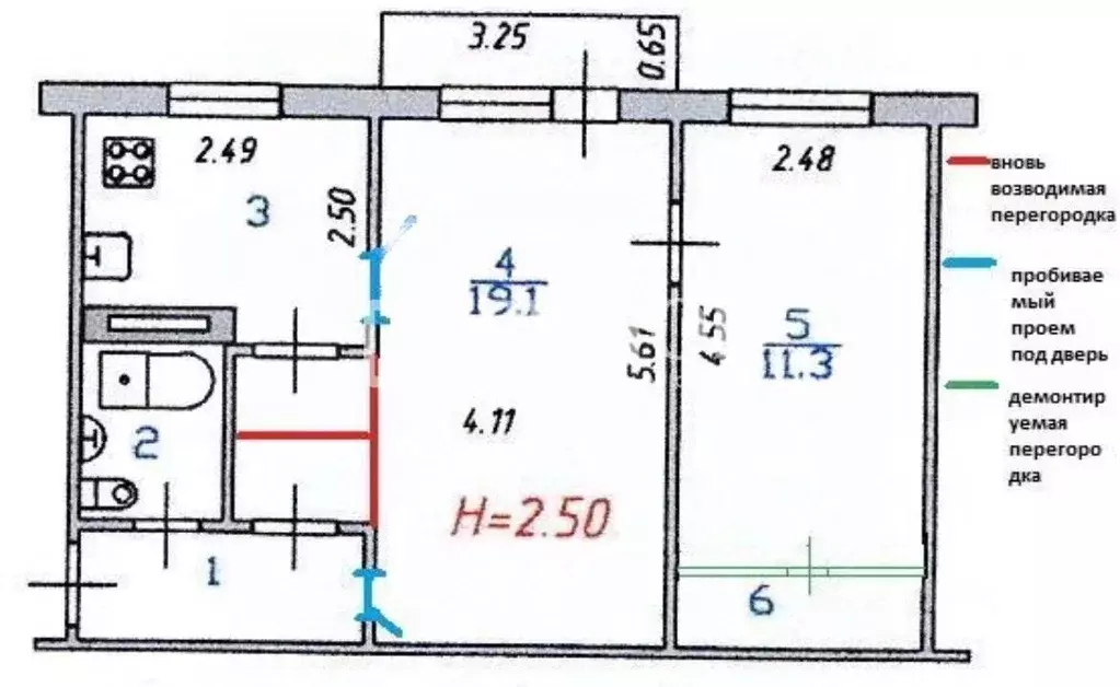 2-к кв. Ивановская область, Иваново ул. Маршала Василевского, 4А (42.0 ... - Фото 2