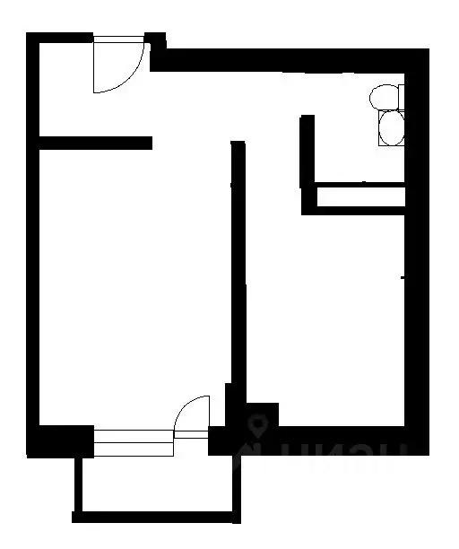 1-к кв. Новосибирская область, Новосибирск ул. Фрунзе, 232 (48.0 м) - Фото 1