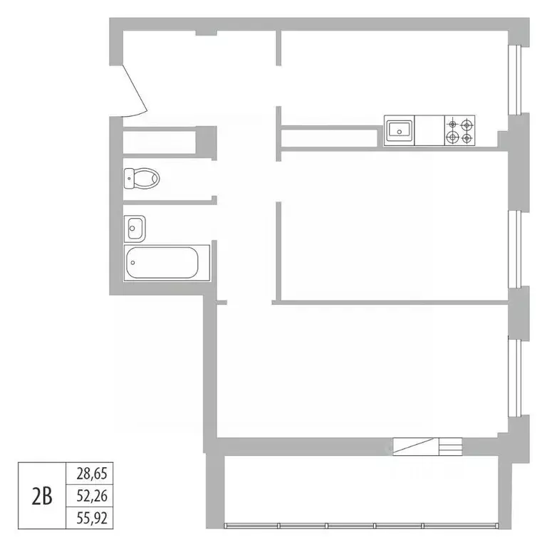 2-к кв. Татарстан, Набережные Челны ул. Раскольникова, 22 (55.92 м) - Фото 0