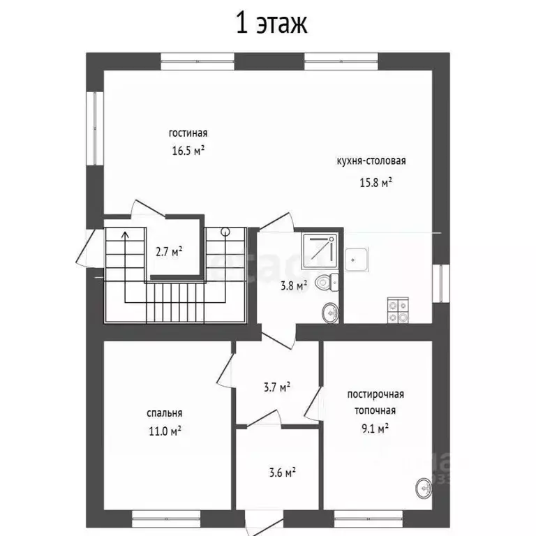 Дом в Тюменская область, Нижнетавдинский муниципальный округ, пос. ... - Фото 1
