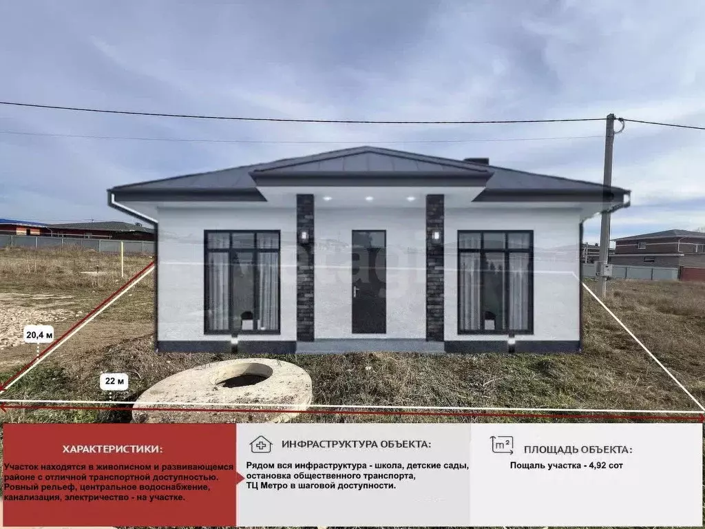 Участок в Крым, Симферопольский район, с. Мирное ул. Весенняя (4.92 ... - Фото 0