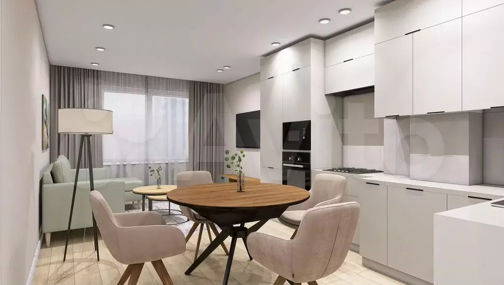 2-к. квартира, 55 м, 2/9 эт. - Фото 1