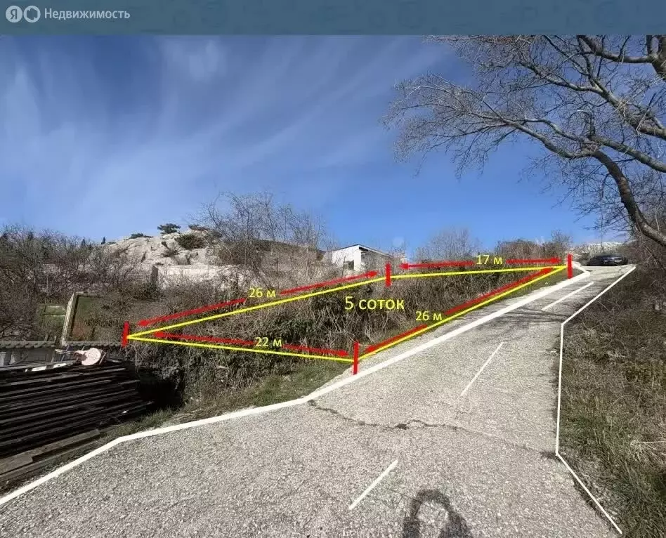 Участок в Симеиз, Симеизское шоссе (5 м) - Фото 2