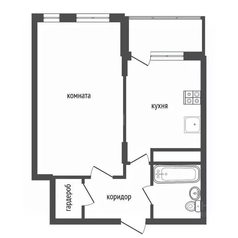 1-к кв. Воронежская область, Воронеж ул. 121-й Стрелковой Дивизии, 9 ... - Фото 2