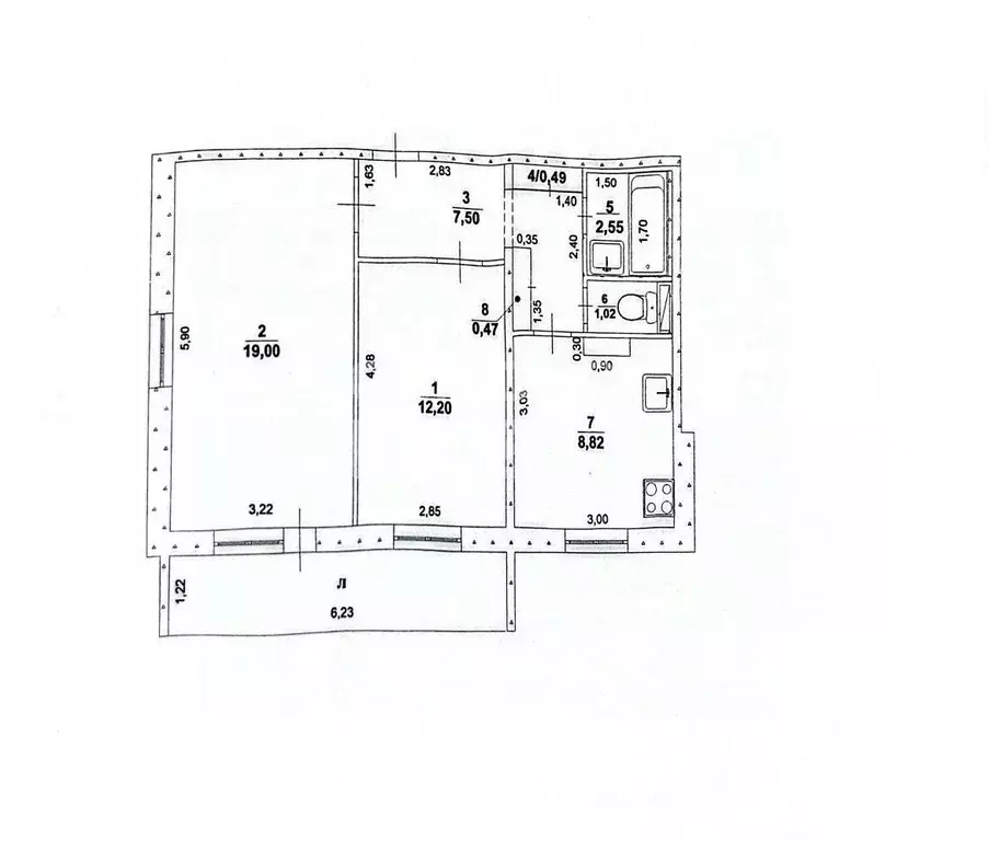2-к кв. Ульяновская область, Ульяновск ул. Островского, 17 (52.0 м) - Фото 2