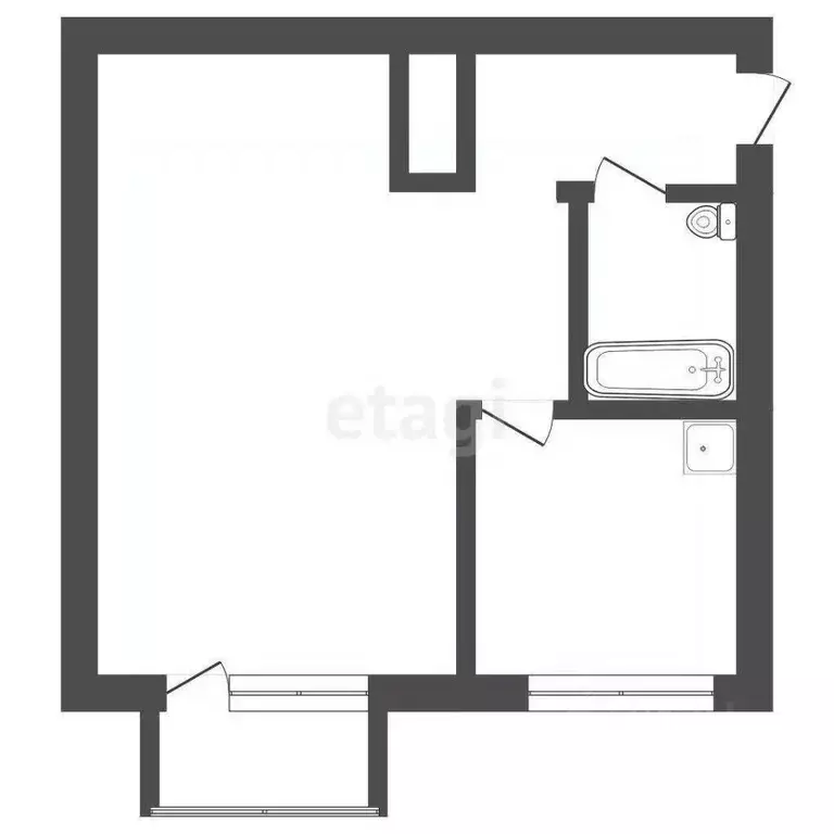 1-к кв. Челябинская область, Озерск ул. Космонавтов, 14 (31.5 м) - Фото 1