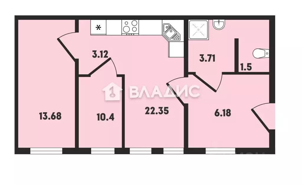 Офис в Санкт-Петербург Почтамтская ул., 1 (61 м) - Фото 1