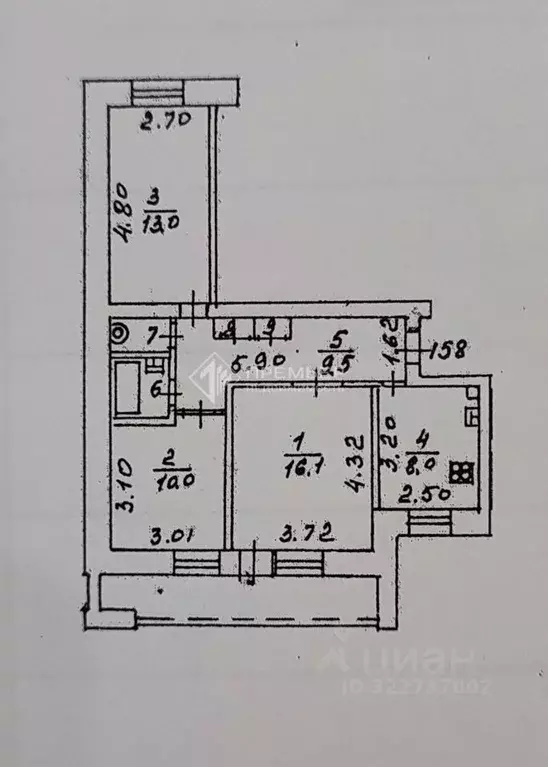 3-к кв. Кировская область, Киров ул. Ленина, 16 (64.9 м) - Фото 1