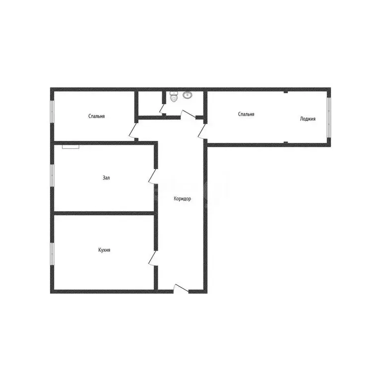 3-комнатная квартира: Бийск, Ленинградская улица, 57/1 (64 м) - Фото 1