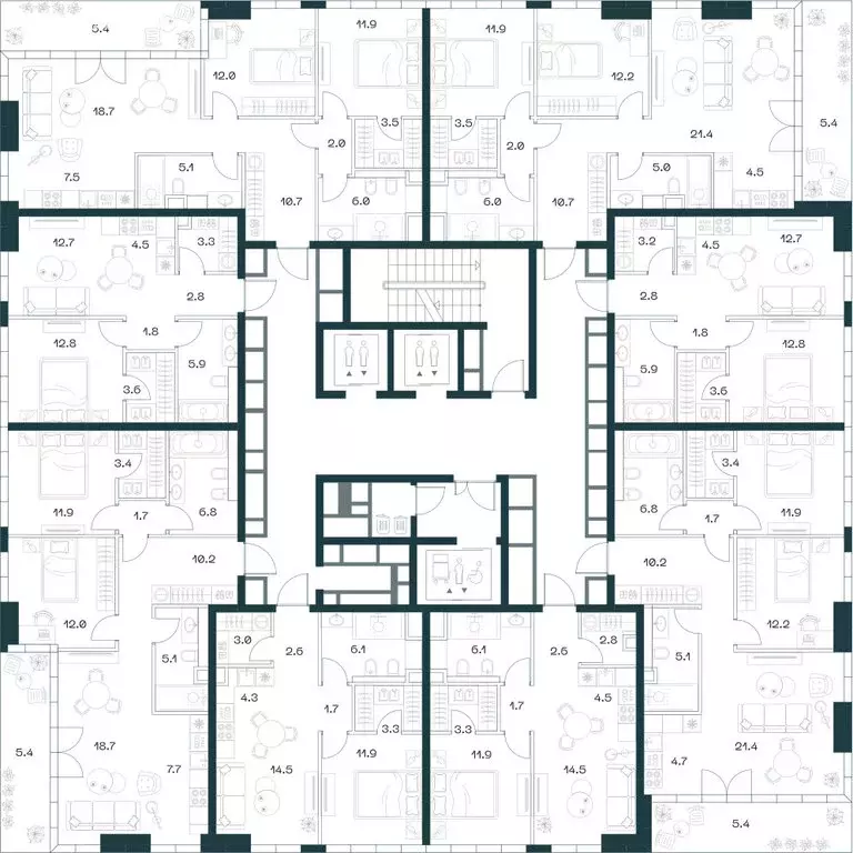 3-комнатная квартира: Москва, улица Орджоникидзе, 10 (82.6 м) - Фото 1