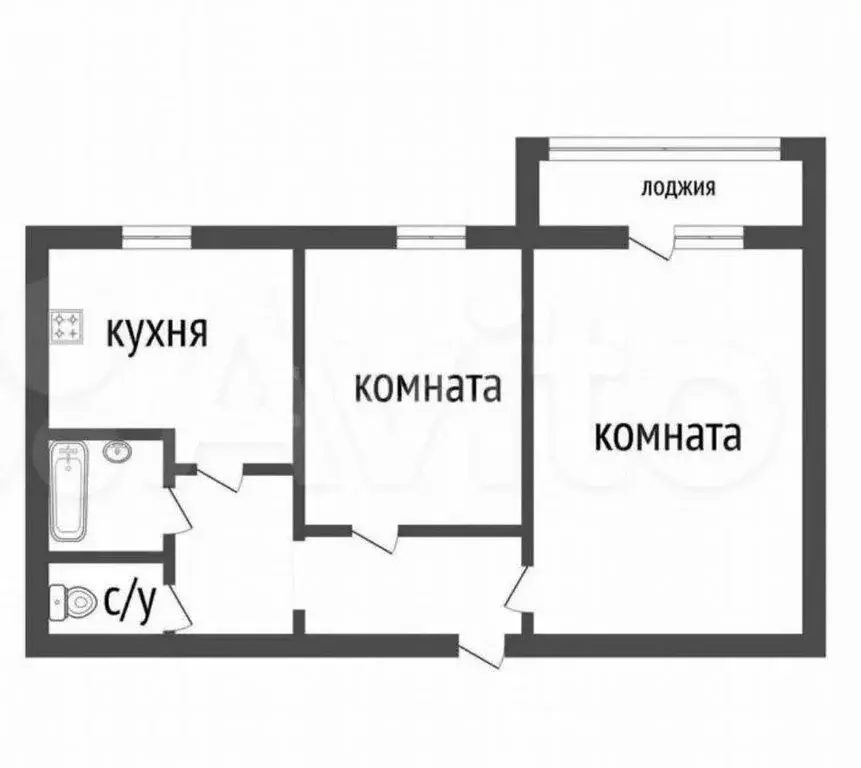 2-комнатная квартира: Курган, жилой район Заозёрный, 5-й микрорайон, ... - Фото 1