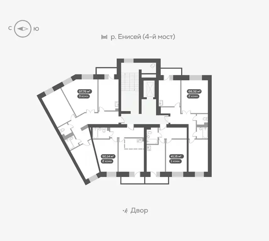 1-к кв. Красноярский край, Красноярск ул. Академгородок, 80 (41.6 м) - Фото 1