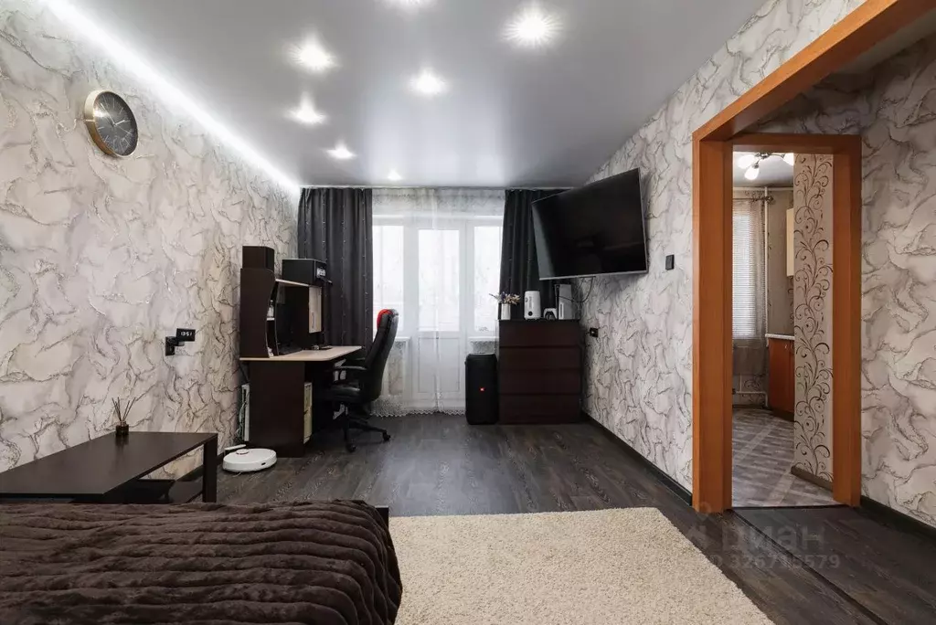 1-к кв. Кемеровская область, Новокузнецк просп. Дружбы, 37 (31.5 м) - Фото 2