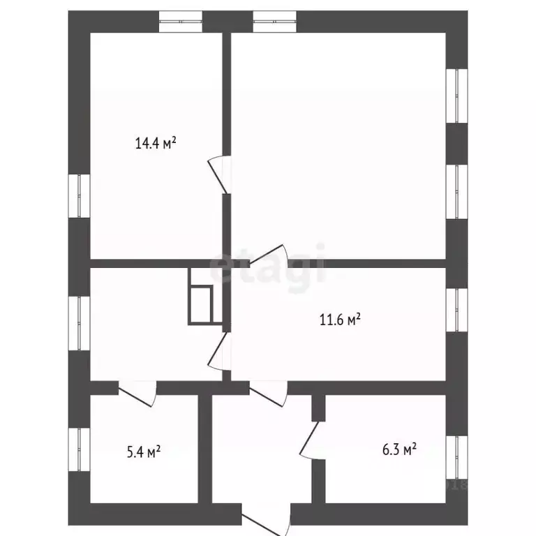 Дом в Кемеровская область, Прокопьевск Проектная ул., 88 (67 м) - Фото 2