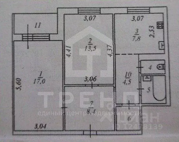 2-к кв. Ленинградская область, Мурино Всеволожский район, Оборонная ... - Фото 2